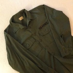 Us Army Fatigue Shirt Jacket Light Weight
